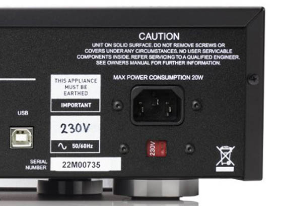 Musical Fidelity M6x DAC - cecha 3